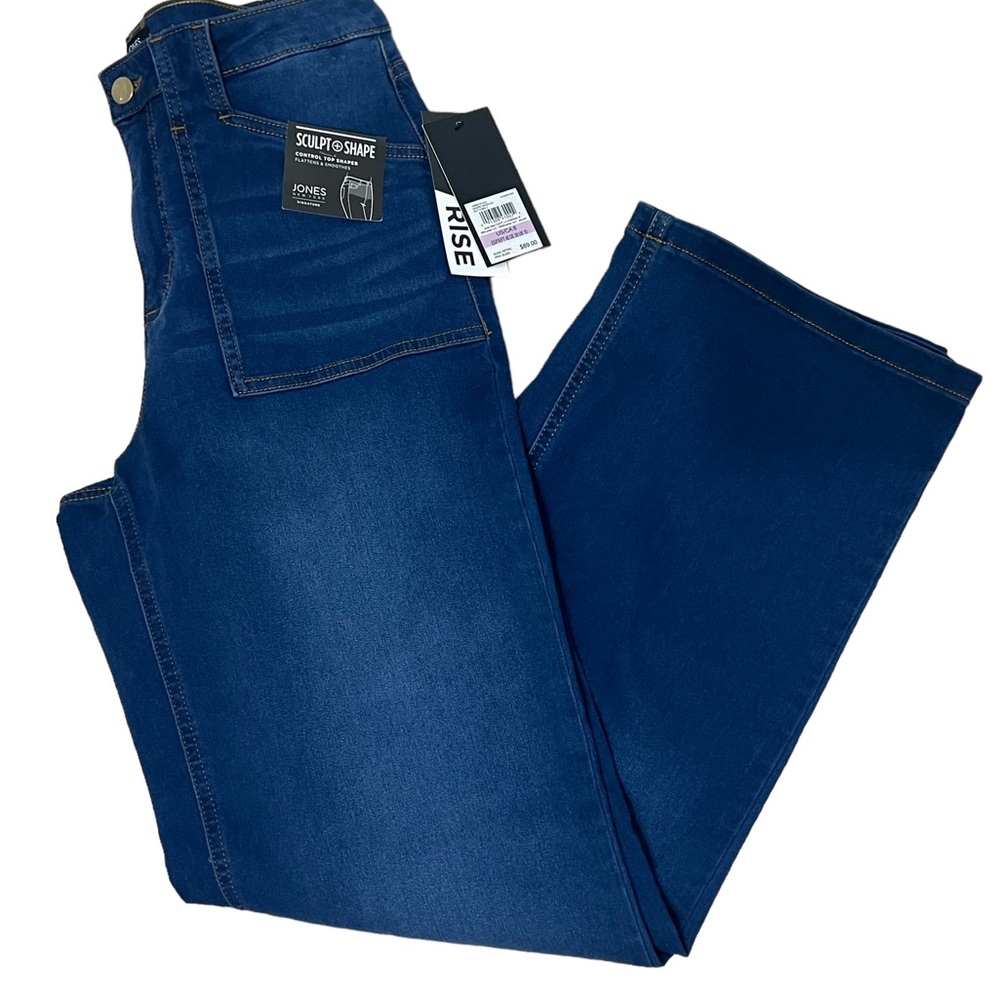 JONES NEW YORK/SIZE 6//WIDE LEG/HIGH RISE/DENIM JEANS